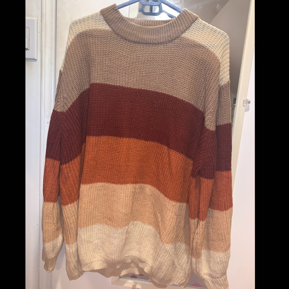 Oversized Striped Sweater